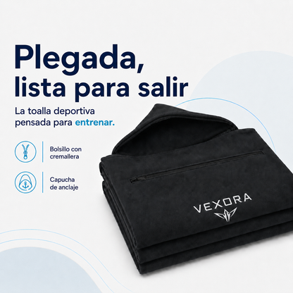 Vexora — Sporthanddoek met capuchon
